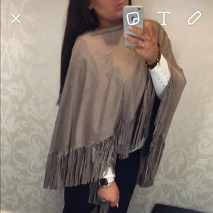 ISO!!! WHBM suede fringe wrap!